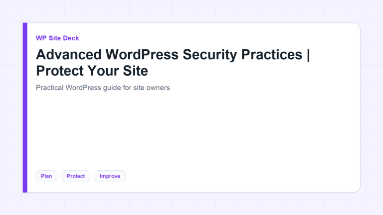 Featured image for Advanced WordPress Security Practices | Protect Your Site