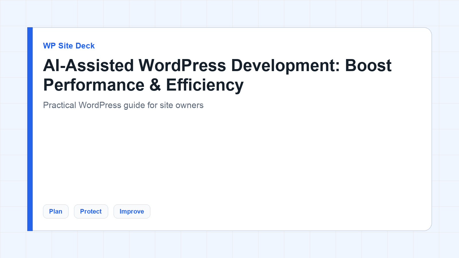 Featured image for AI-Assisted WordPress Development: Boost Performance & Efficiency