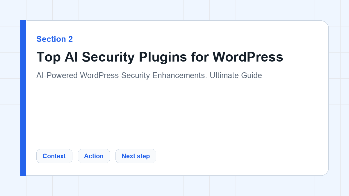 Top AI Security Plugins for WordPress section illustration for AI-Powered WordPress Security Enhancements: Ultimate Guide