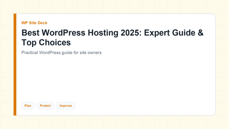 Featured image for Best WordPress Hosting 2025: Expert Guide & Top Choices