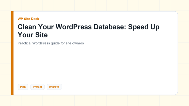 Featured image for Clean Your WordPress Database: Speed Up Your Site