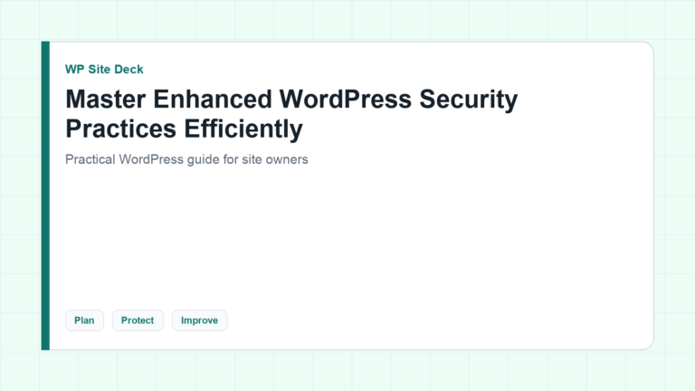 Featured image for Master Enhanced WordPress Security Practices Efficiently
