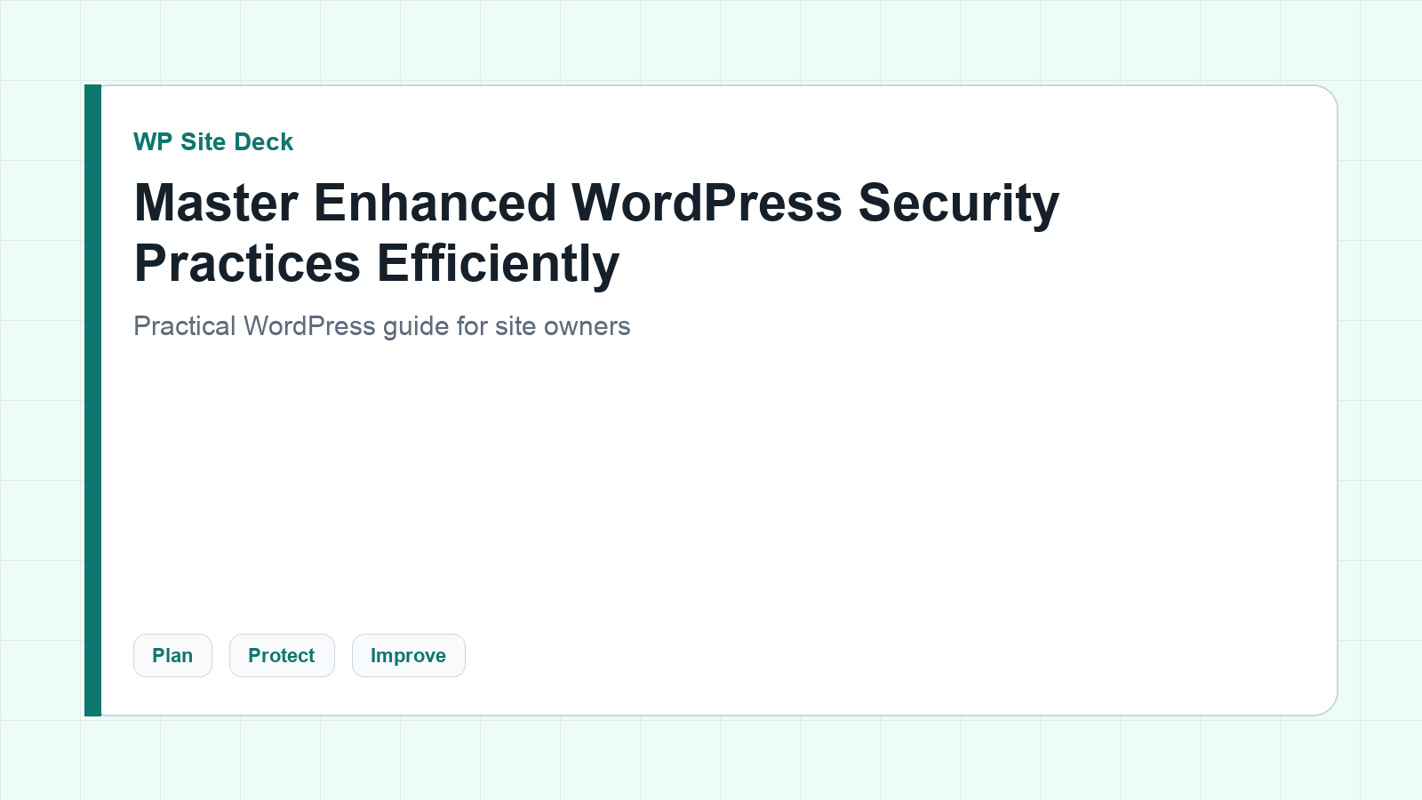 Featured image for Master Enhanced WordPress Security Practices Efficiently