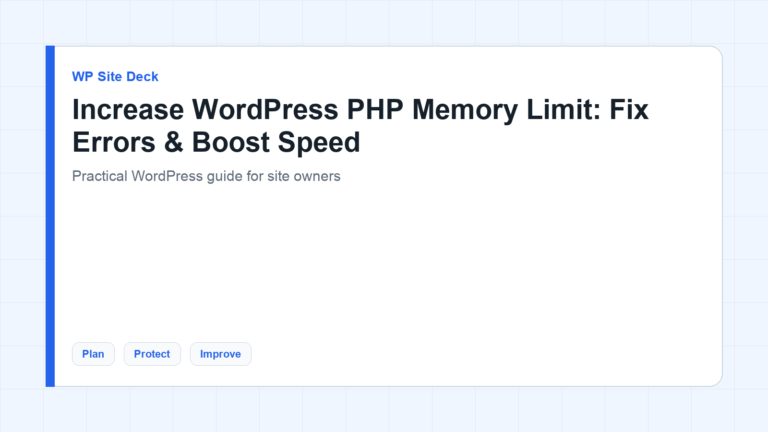 Featured image for Increase WordPress PHP Memory Limit: Fix Errors & Boost Speed