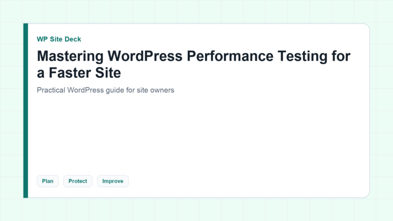Featured image for Mastering WordPress Performance Testing for a Faster Site