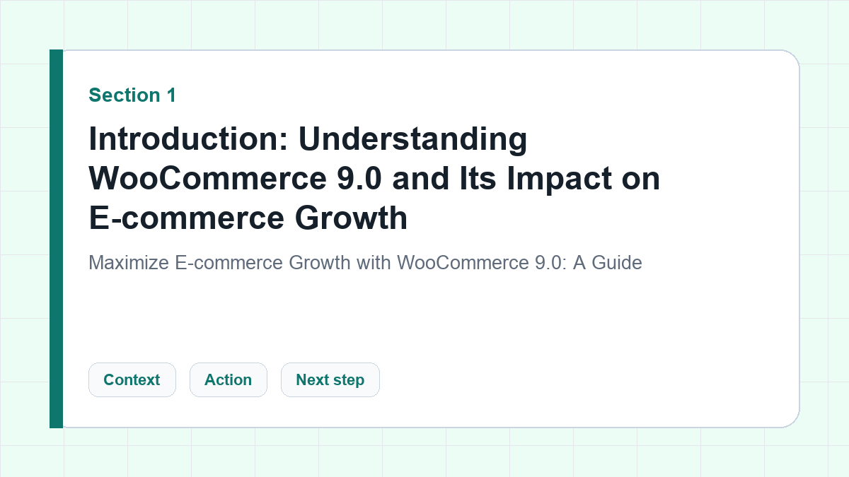 Introduction: Understanding WooCommerce 9.0 and Its Impact on E-commerce Growth section illustration for Maximize E-commerce Growth with WooCommerce 9.0: A Guide