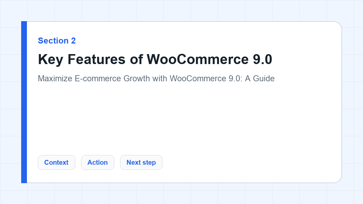 Key Features of WooCommerce 9.0 section illustration for Maximize E-commerce Growth with WooCommerce 9.0: A Guide