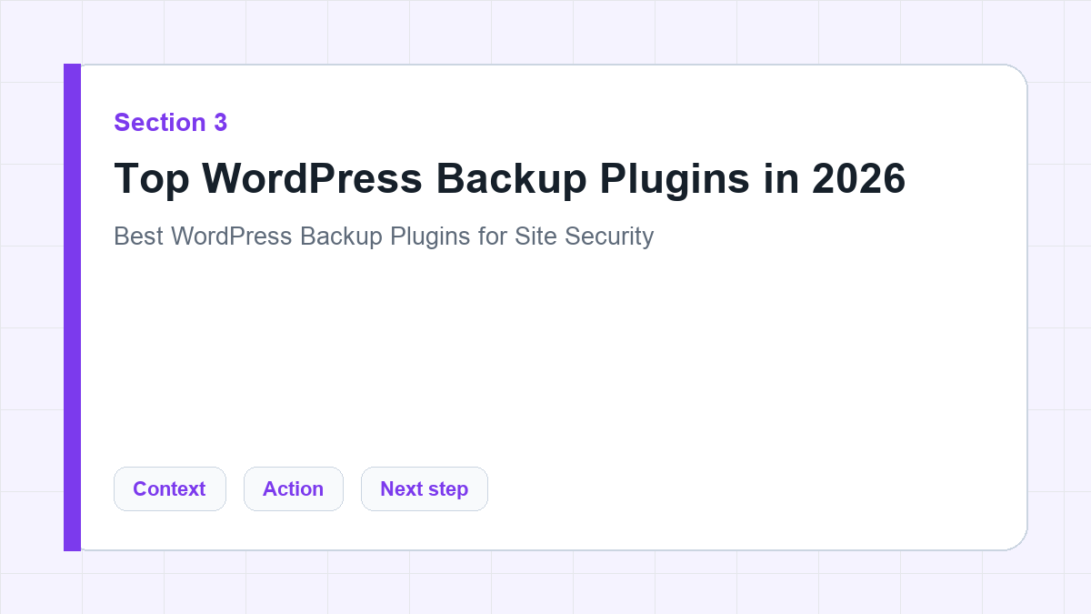 Top WordPress Backup Plugins in 2026 section illustration for Best WordPress Backup Plugins for Site Security
