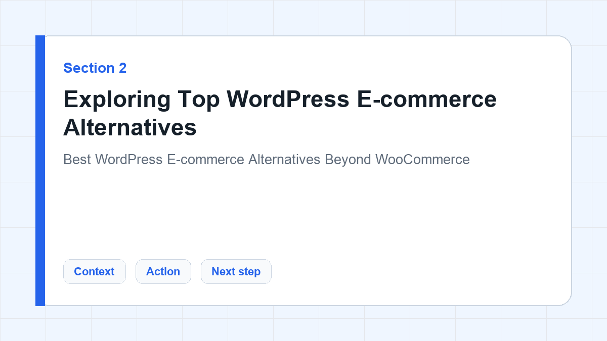 Exploring Top WordPress E-commerce Alternatives section illustration for Best WordPress E-commerce Alternatives Beyond WooCommerce