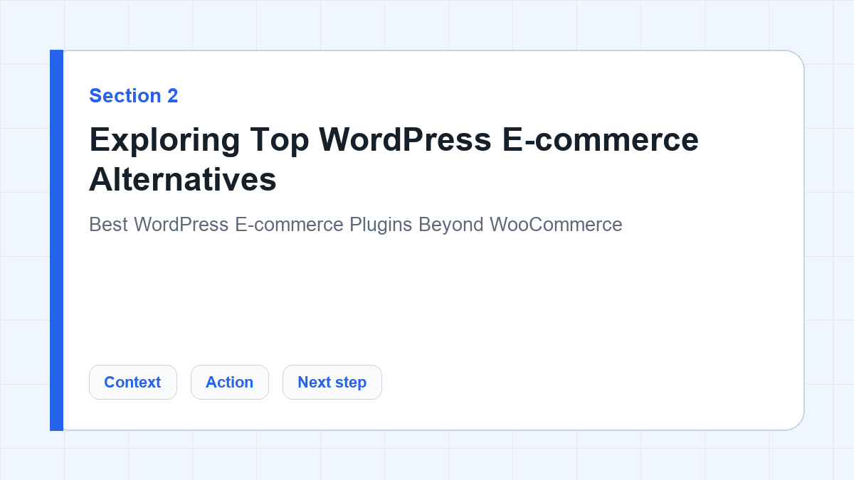 Exploring Top WordPress E-commerce Alternatives section illustration for Best WordPress E-commerce Plugins Beyond WooCommerce