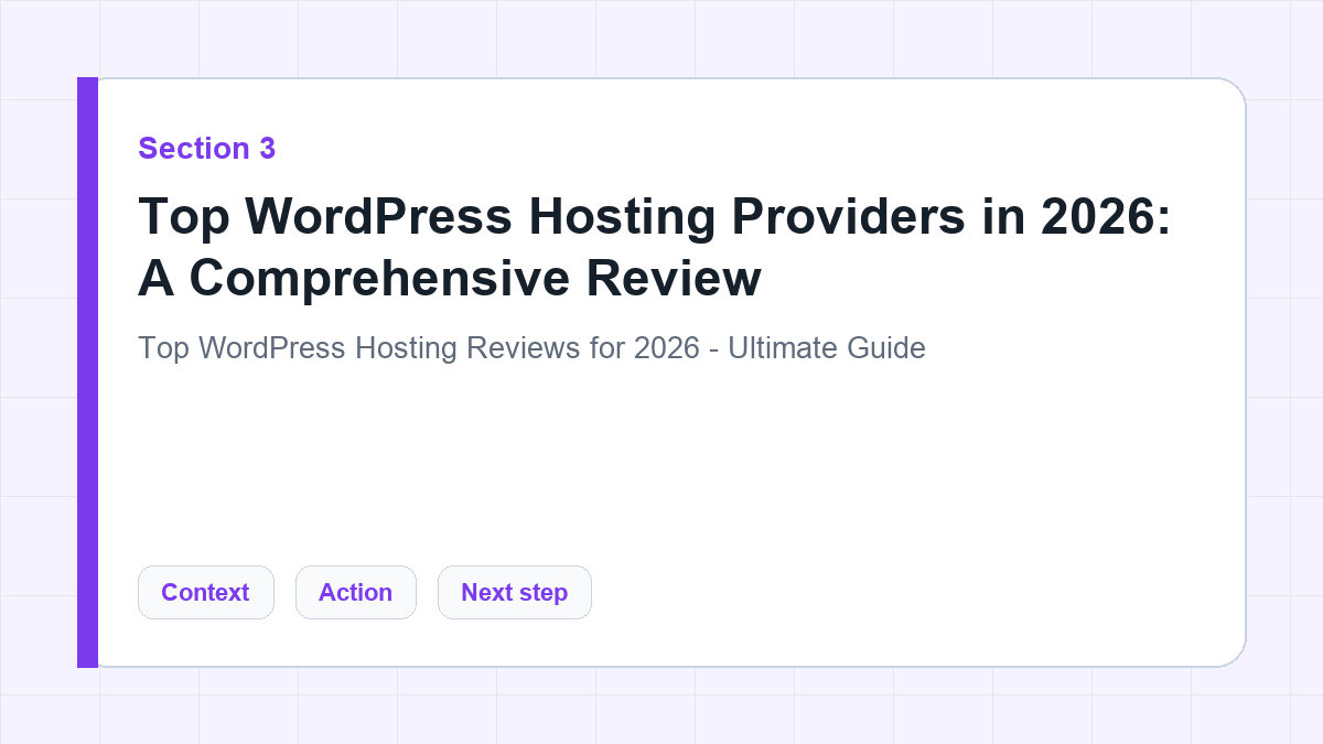 Top WordPress Hosting Providers in 2026: A Comprehensive Review section illustration for Top WordPress Hosting Reviews for 2026 - Ultimate Guide