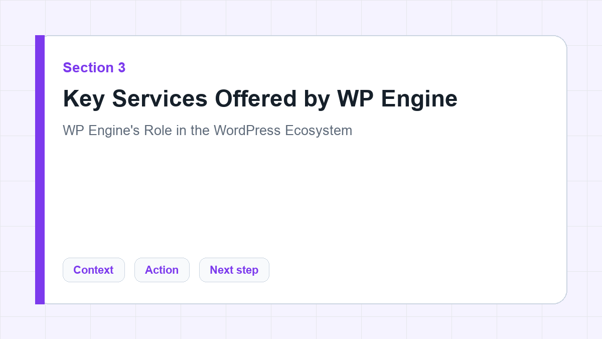 Key Services Offered by WP Engine section illustration for WP Engine's Role in the WordPress Ecosystem