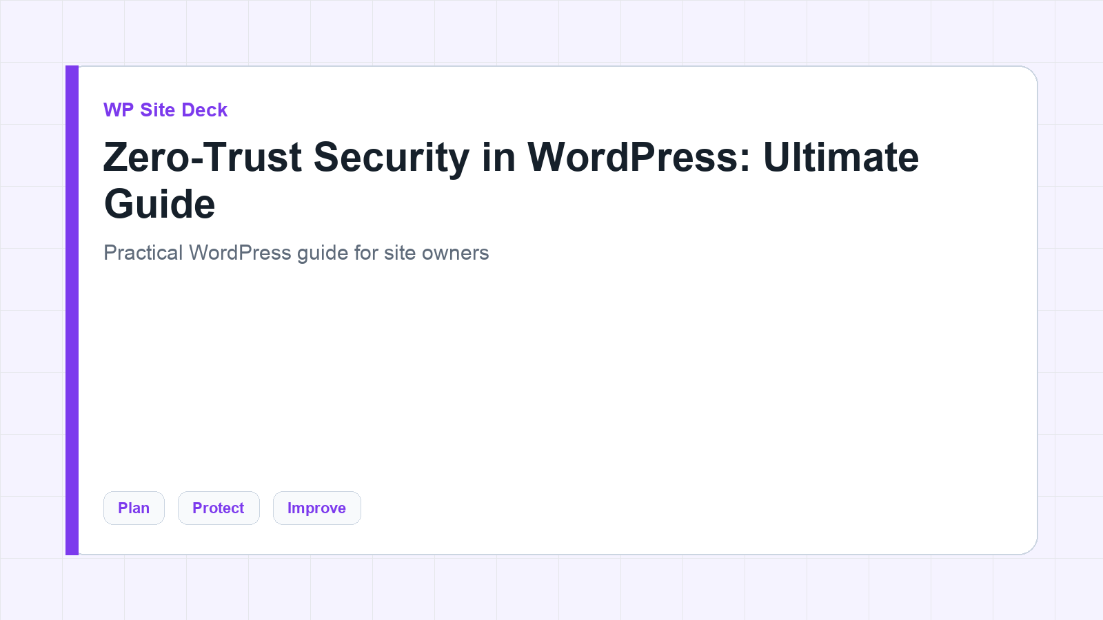 Featured image for Zero-Trust Security in WordPress: Ultimate Guide